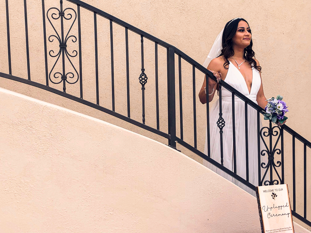 Bride on Stairs